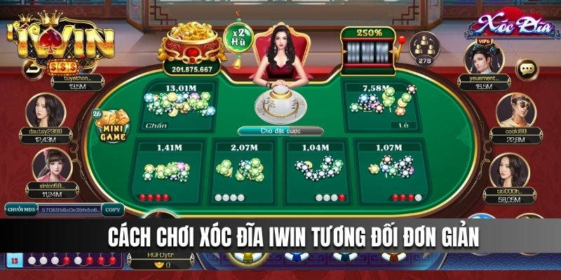 Cách chơi Xóc Đĩa IWIN tương đối đơn giản