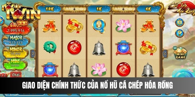 Giao diện chính thức của nổ hũ Cá Chép Hóa Rồng