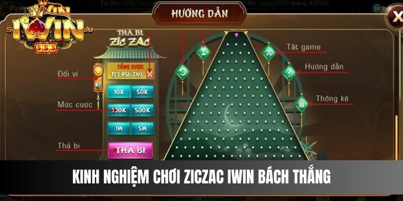 Kinh nghiệm chơi Ziczac IWIN bách thắng cho bet thủ